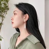 Baroque Pearl Pendant Earrings Vintage Style