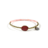 Crystal Stone Bracelet Glass Beads Tassel Girl Charm Small Bracelet
