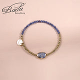 Crystal Stone Bracelet Glass Beads Tassel Girl Charm Small Bracelet