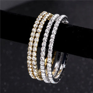 Clip On Ear Hoop Earrings Silver Plating