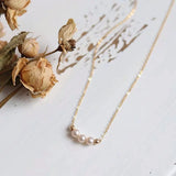 Ladies Shell Pearl Necklace Sweet Clavicle Chain Wedding Pendant