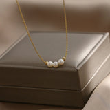 Ladies Shell Pearl Necklace Sweet Clavicle Chain Wedding Pendant