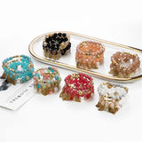 Bohemian Multilayer Glass Bead Bracelet for Women