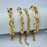 Ladies Chain Bracelet Aluminum Alloy Adjustable Bangle