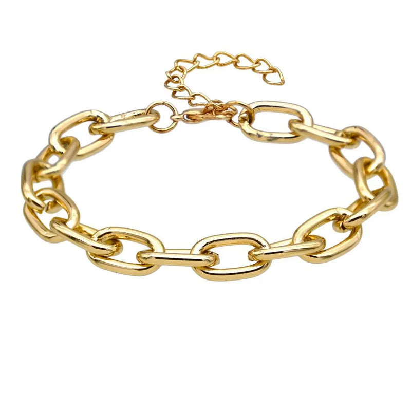 Ladies Chain Bracelet Aluminum Alloy Adjustable Bangle
