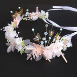 Crystal Bride Wedding Wreath Crown Hair Band Jewelry