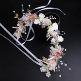 Crystal Bride Wedding Wreath Crown Hair Band Jewelry