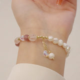 Freshwater Pearl Amethyst Bracelet Elegant Jewelry Women