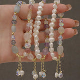 Freshwater Pearl Amethyst Bracelet Elegant Jewelry Women