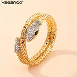 Copper Zircon Snake Bangle Bracelet Jewelry Gift
