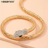 Copper Zircon Snake Bangle Bracelet Jewelry Gift