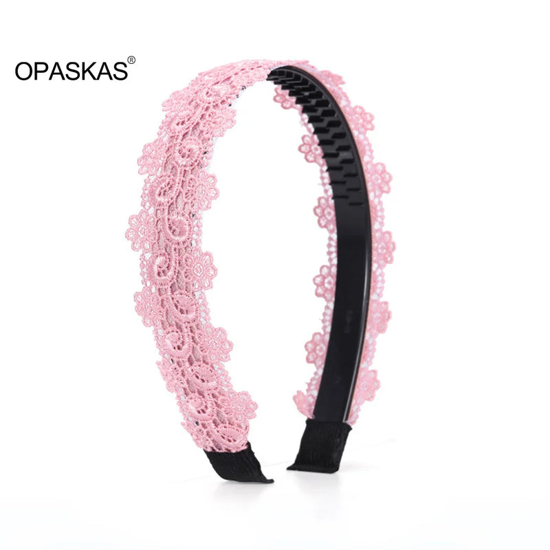 Women Hairband Non-slip Mesh Skeleton Headpiece