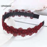 Women Hairband Non-slip Mesh Skeleton Headpiece