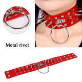 Punk Choker Collar Leather Gothic Necklace Bell Harajuku Vintage