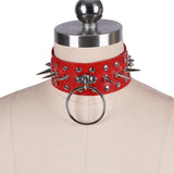 Punk Choker Collar Leather Gothic Necklace Bell Harajuku Vintage
