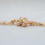 Baroque Pearl Long Necklace, Colorful Wedding Jewelry