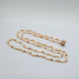 Baroque Pearl Long Necklace, Colorful Wedding Jewelry