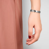 Women's Titanium Magnetic Bracelet with Pain Relief Stones