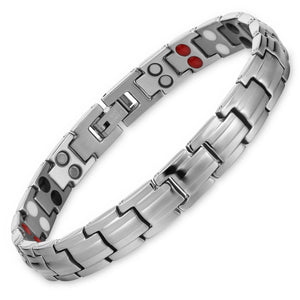 Women's Titanium Magnetic Bracelet with Pain Relief Stones
