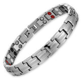 Women's Titanium Magnetic Bracelet with Pain Relief Stones