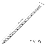 Women's Titanium Magnetic Bracelet with Pain Relief Stones