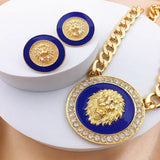 Royal Lion Head Jewelry Set for Everyday Wear