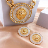 Royal Lion Head Jewelry Set for Everyday Wear
