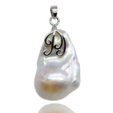 Baroque Pearl Pendant Necklace Real Flame Ball Large Pearl Pendant Girls Jewelry