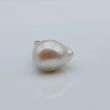 Baroque Pearl Pendant Necklace Real Flame Ball Large Pearl Pendant Girls Jewelry