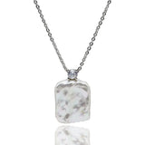 Baroque Pearl Pendant Necklace 925 Silver Natural Pearl Girls Pendant
