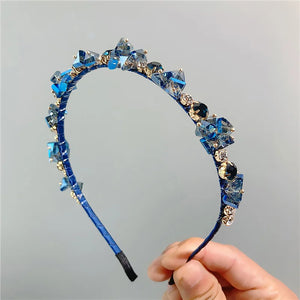 Crystal Headband French Hairpin Rhinestone Hairband Wedding Gift