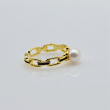 Colorful Freshwater Pearl Adjustable Ring Girls Jewelry