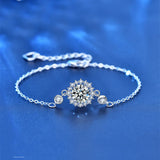 S925 Sterling Silver Snowflake Dream Catcher Bracelet