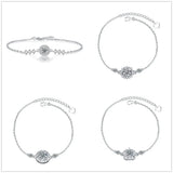 S925 Sterling Silver Snowflake Dream Catcher Bracelet
