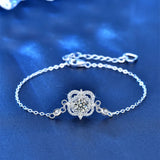S925 Sterling Silver Snowflake Dream Catcher Bracelet