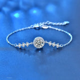 S925 Sterling Silver Snowflake Dream Catcher Bracelet