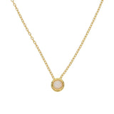 Delicate Single CZ Stone Choker Necklace in 925 Sterling Silver
