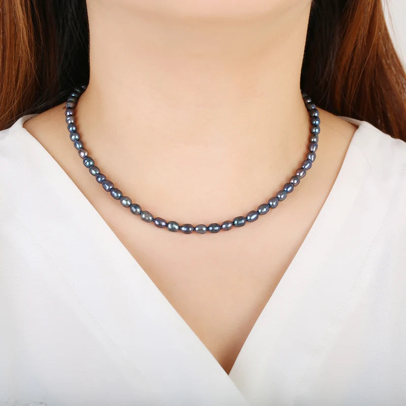Freshwater Pearl Long Necklace Elegant Jewelry