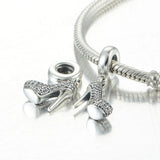 925 Silver High Heel Shoe Charm