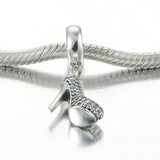 925 Silver High Heel Shoe Charm