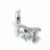 925 Silver High Heel Shoe Charm