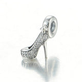 925 Silver High Heel Shoe Charm
