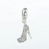 925 Silver High Heel Shoe Charm