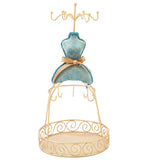 Lady Mannequin Dress Jewelry Holder Stand For Earrings Necklace