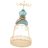 Lady Mannequin Dress Jewelry Holder Stand For Earrings Necklace