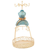 Lady Mannequin Dress Jewelry Holder Stand For Earrings Necklace