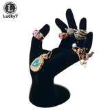 Velvet Hand Jewelry Display Stand Ring Bracelet Bangle Necklace Organizer