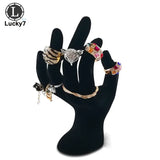 Velvet Hand Jewelry Display Stand Ring Bracelet Bangle Necklace Organizer
