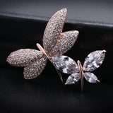 Lady's Lovely Dragonfly Brooch with Zircon High Accessories