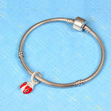 Ladybug 925 Silver Beads Sterling Silver Dangle Pendant Charms